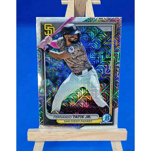 2024 Bowman Chrome - Fernando Tatís Jr. #92 Mojo Refractor - Picture 1 of 4